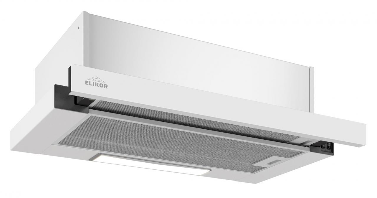 Вытяжка встраиваемая ELIKOR Slide Glass 60П-1000 белый/белый