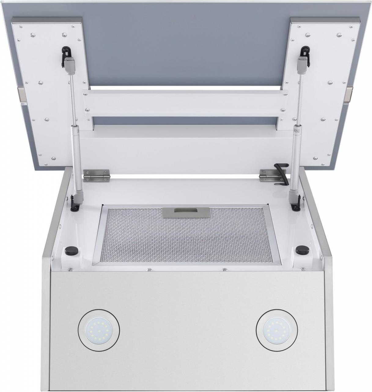 Вытяжка Maunfeld Mersey 60 нержавеющая сталь/белое стекло