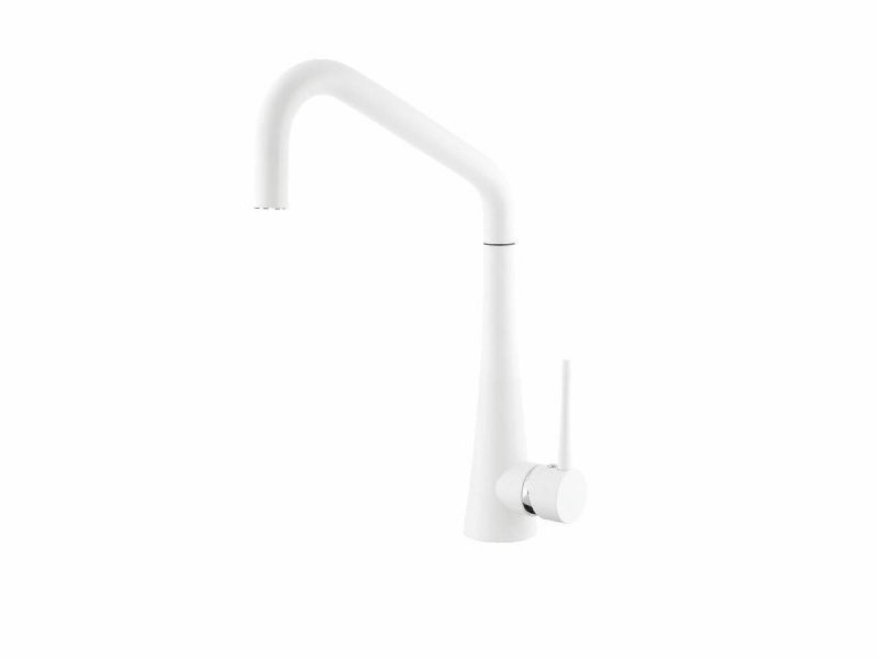 Смеситель для кухни (мойки) ALVEUS EDEN WHITE белый матовый