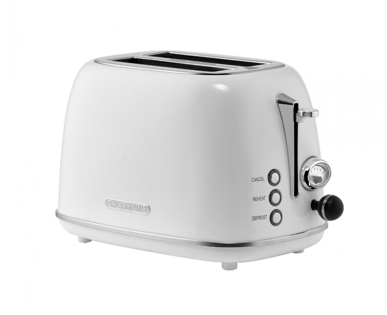 Тостер электрический GALAXY LINE GL2922 сливочный зефир