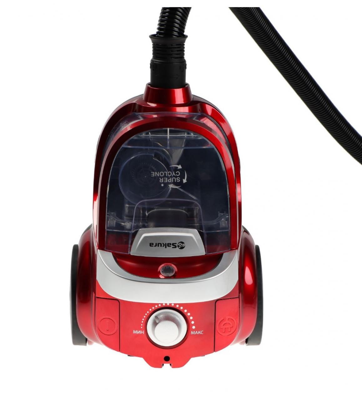 Пылесос Sakura SA-8314R красный металлик