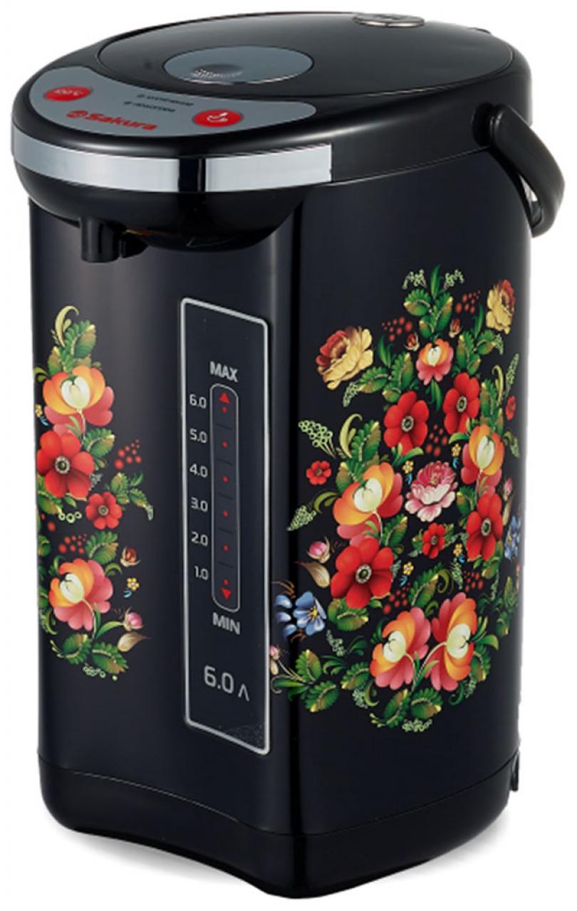 Термопот Sakura SA-316BF черный/рисунок