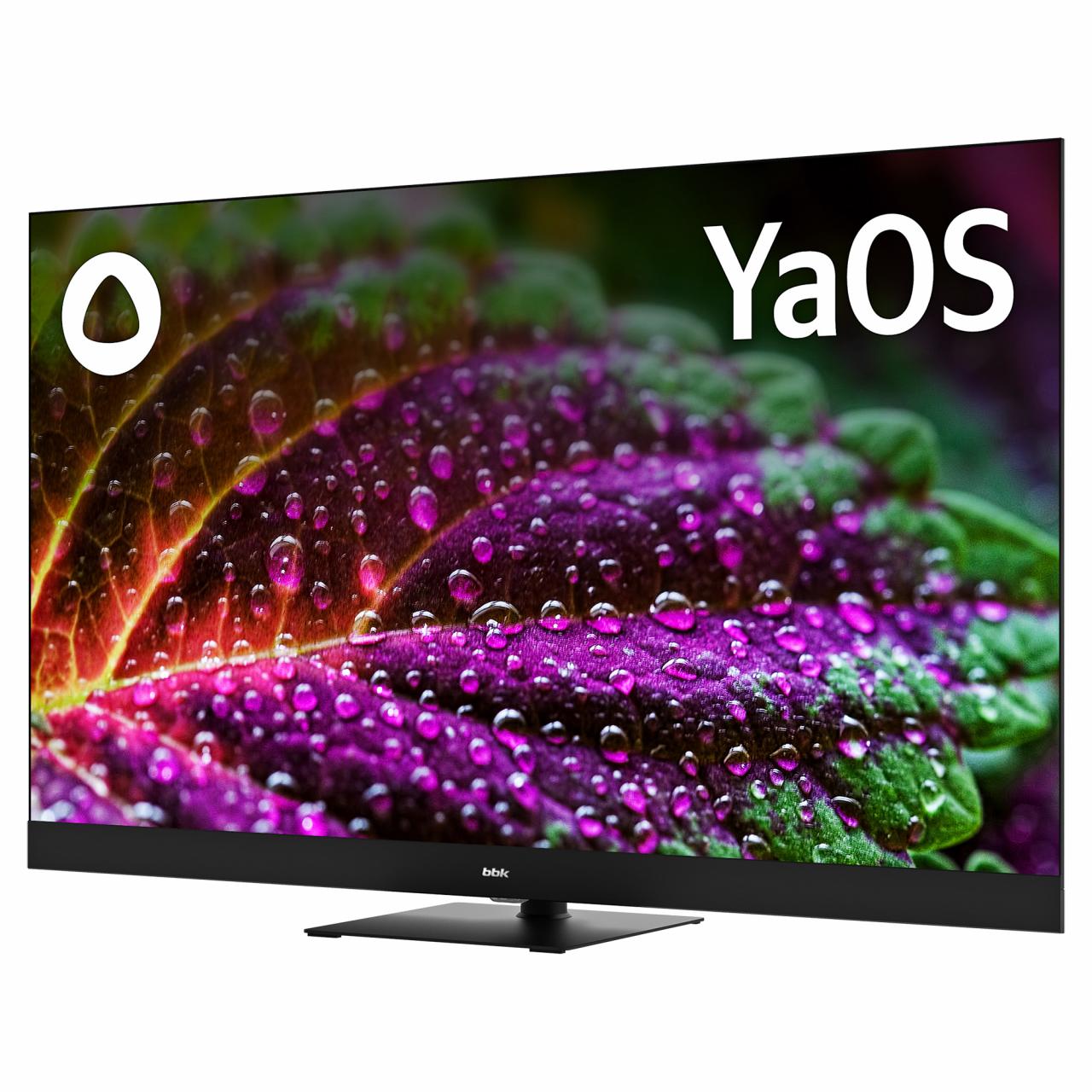 QLED-телевизор BBK 50LED-8259/UTS2C (B), 50" 4K Ultra HD, Яндекс. ТВ черный