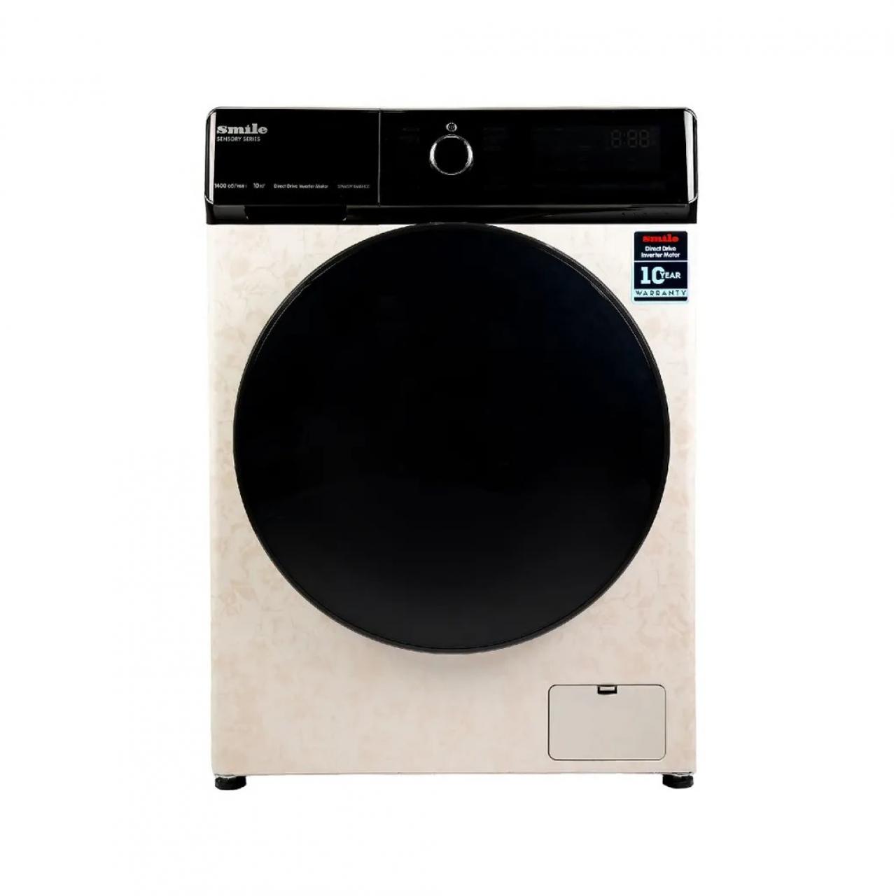 Стиральная машина SMILE SWMSW10MB1400 бежевый мрамор/черный