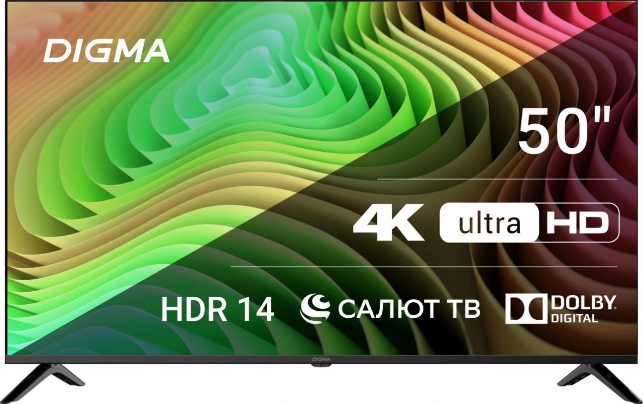 LED-телевизор DIGMA DM-LED50UBB40 Smart черный