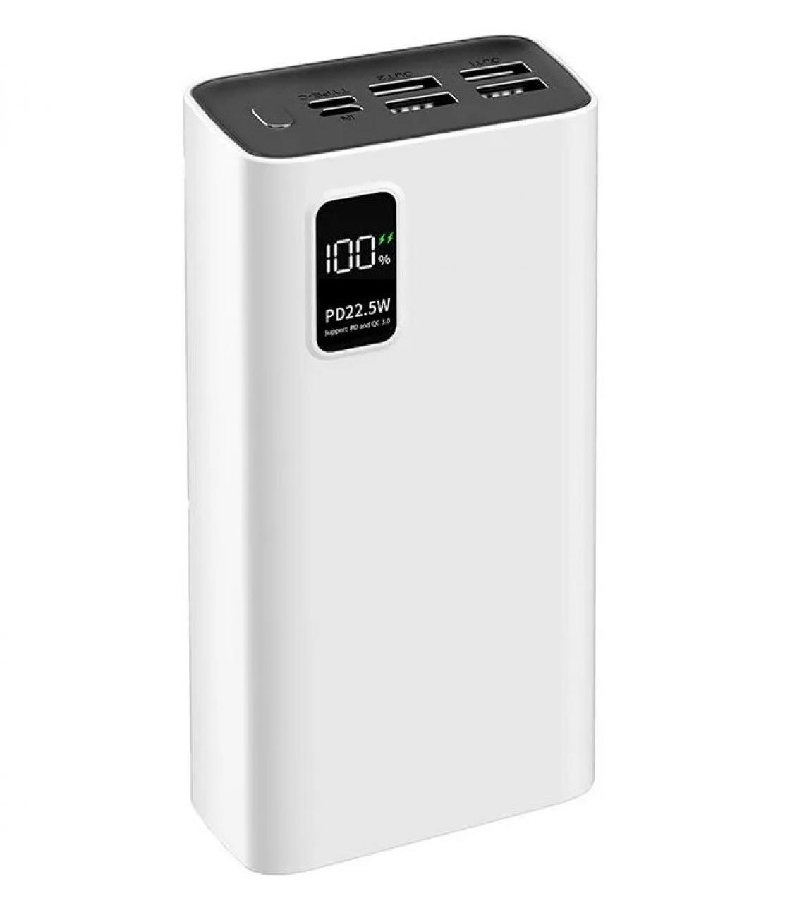 Аккумулятор внешний PERO PB07 30000 mAh белый