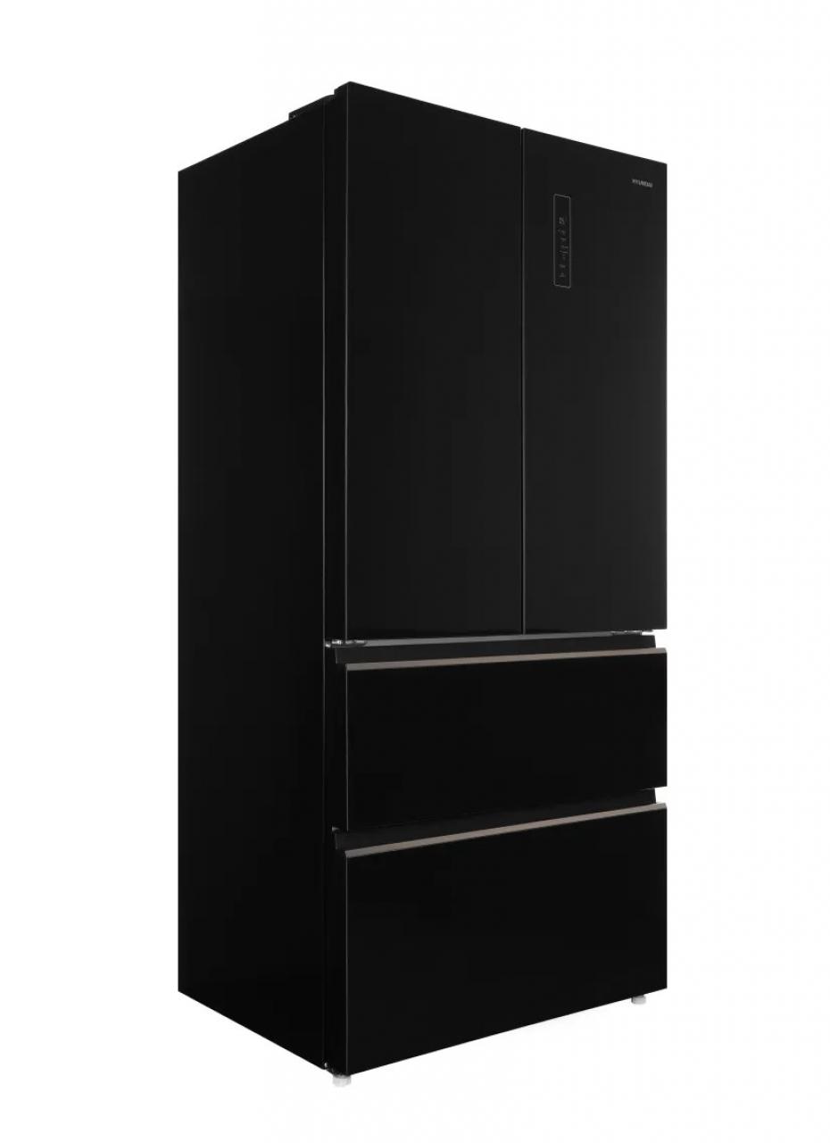 Холодильник Hyundai CM55043F черное стекло