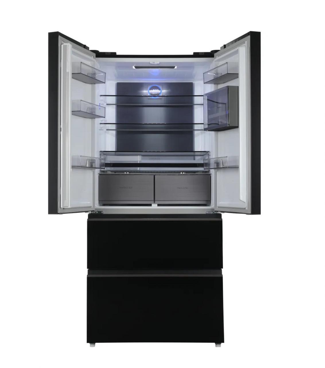 Холодильник Hyundai CM55043F черное стекло