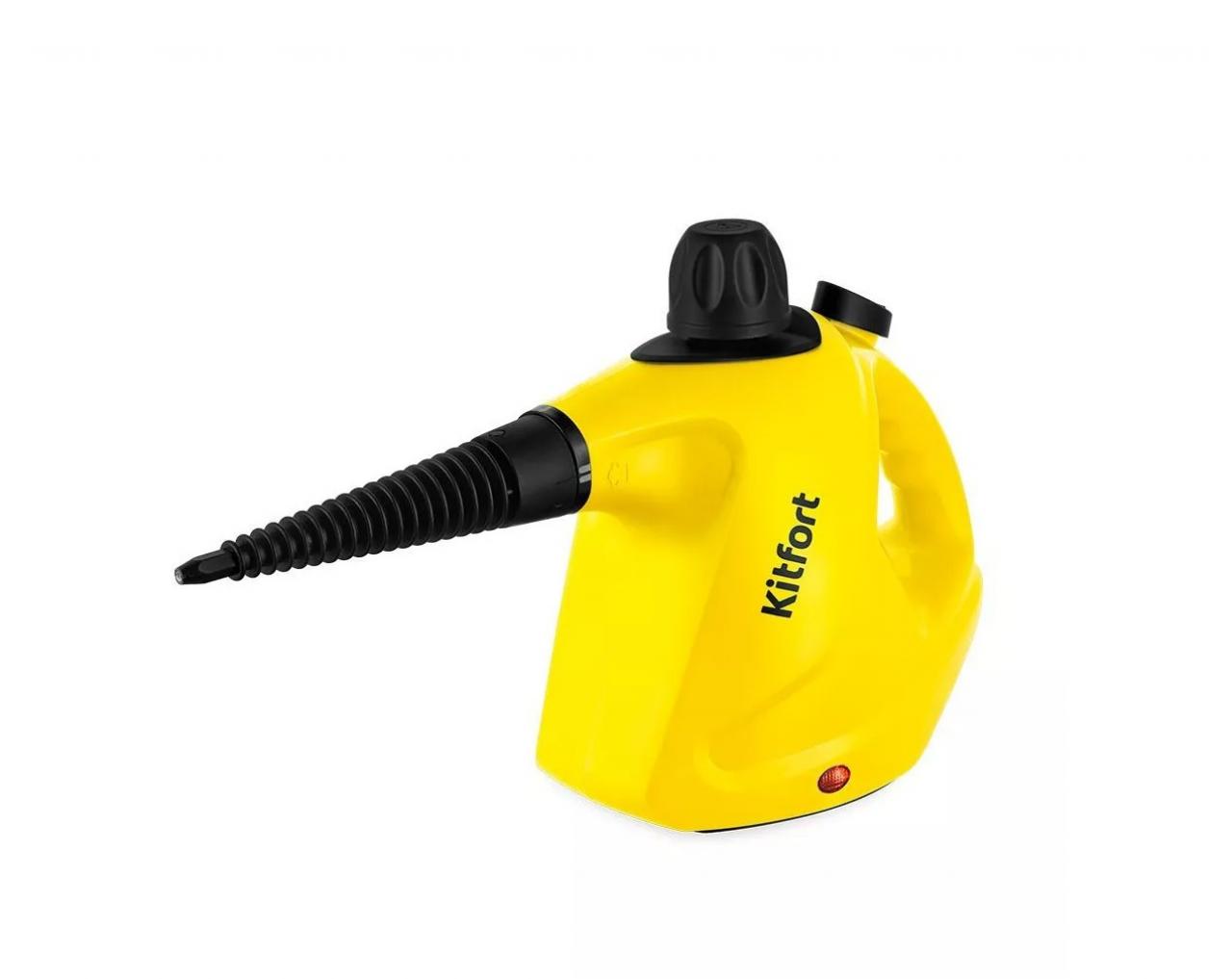 Пароочиститель KITFORT КТ-9138-3 черный/желтый