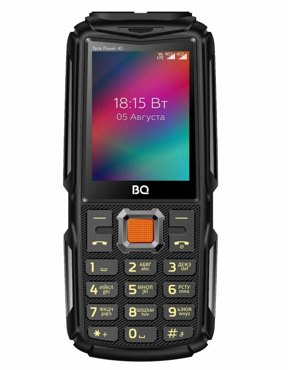 Защищенный кнопочный мобильный телефон BQ 2410L Tank Power 4G Black+Gunmetal