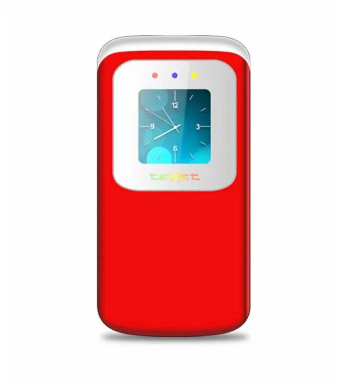 Мобильный телефон кнопочный Texet TM-325, 1000 mAh, 2SIM гранатовый