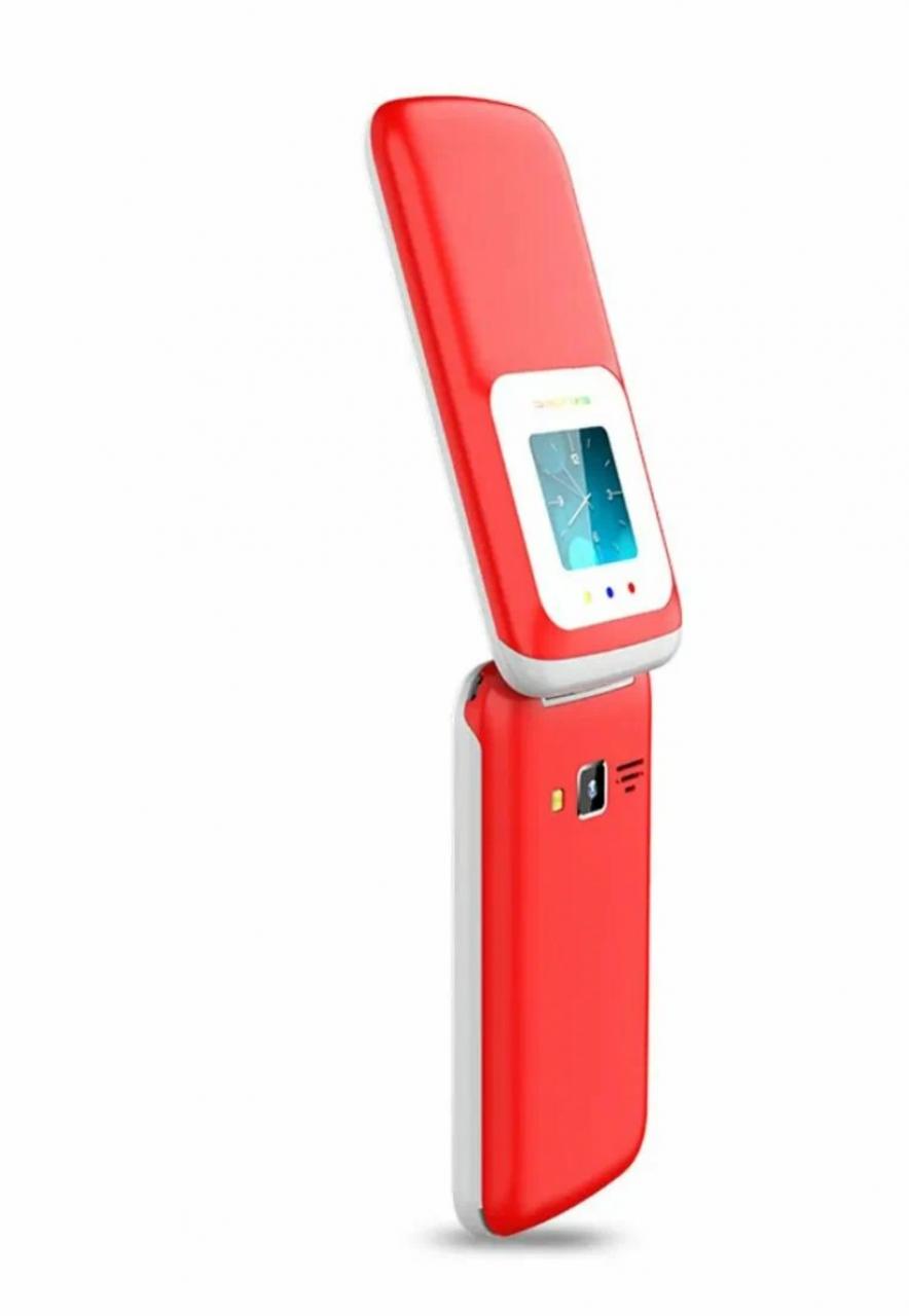 Мобильный телефон кнопочный Texet TM-325, 1000 mAh, 2SIM гранатовый