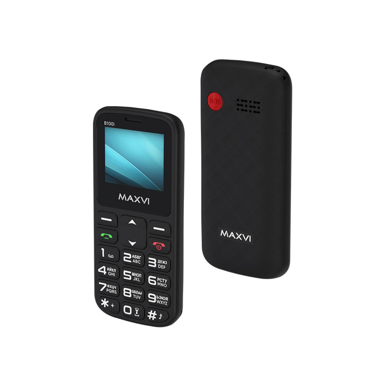 Сотовый телефон Maxvi B100i black