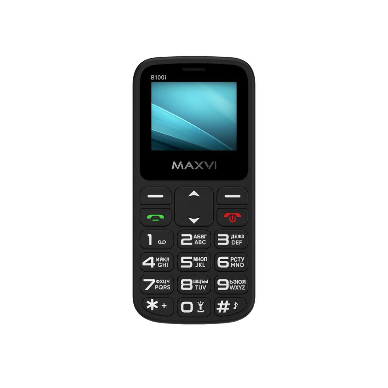 Сотовый телефон Maxvi B100i black
