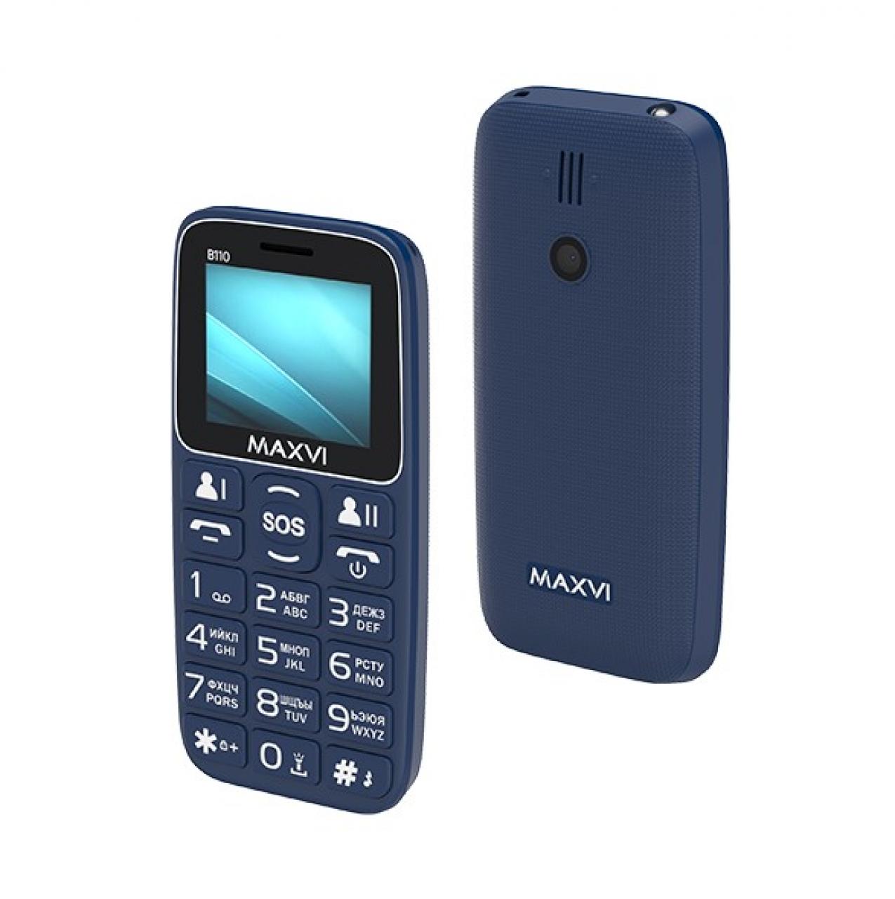Сотовый телефон Maxvi B110 Blue