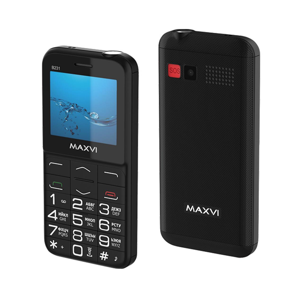 Мобильный телефон Maxvi B231 black