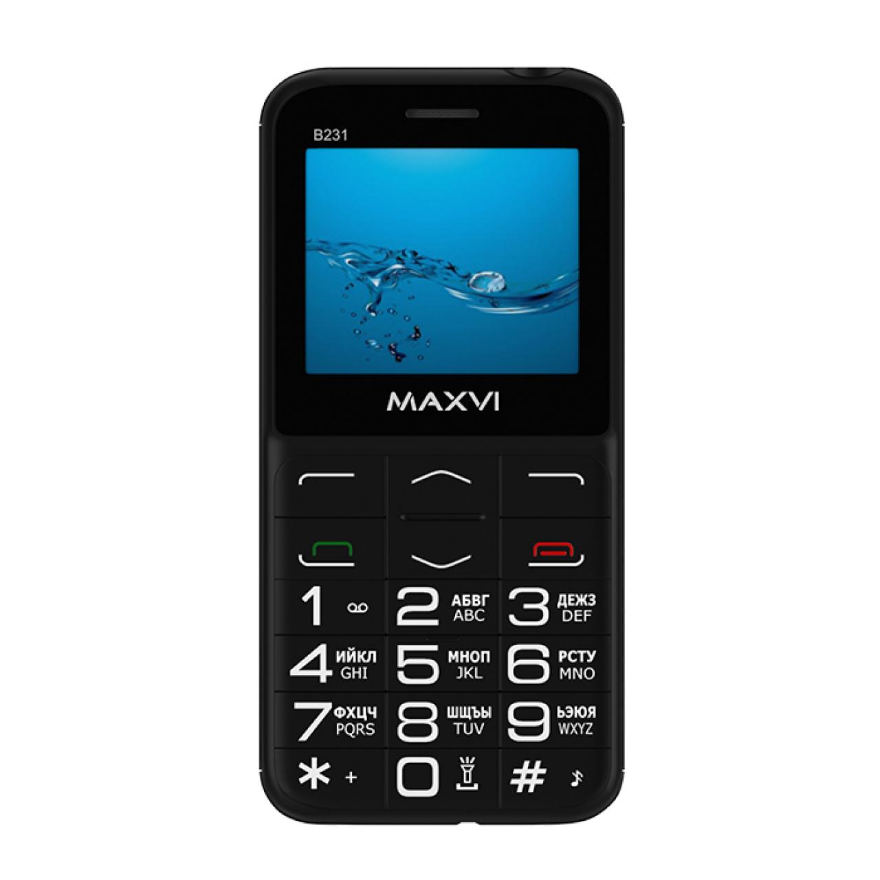 Мобильный телефон Maxvi B231 black