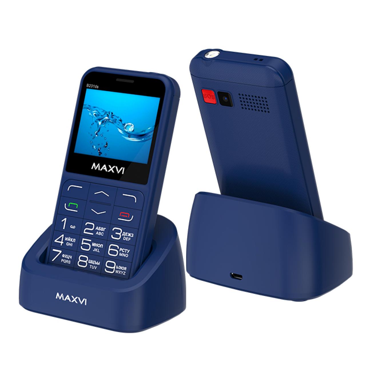 Мобильный телефон MAXVI B231ds Blue