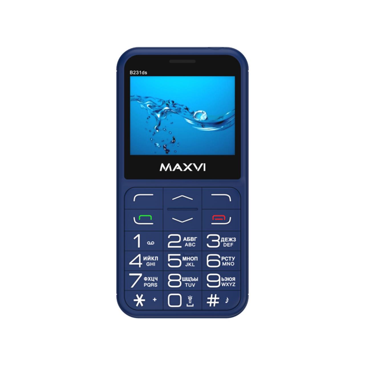 Мобильный телефон MAXVI B231ds Blue