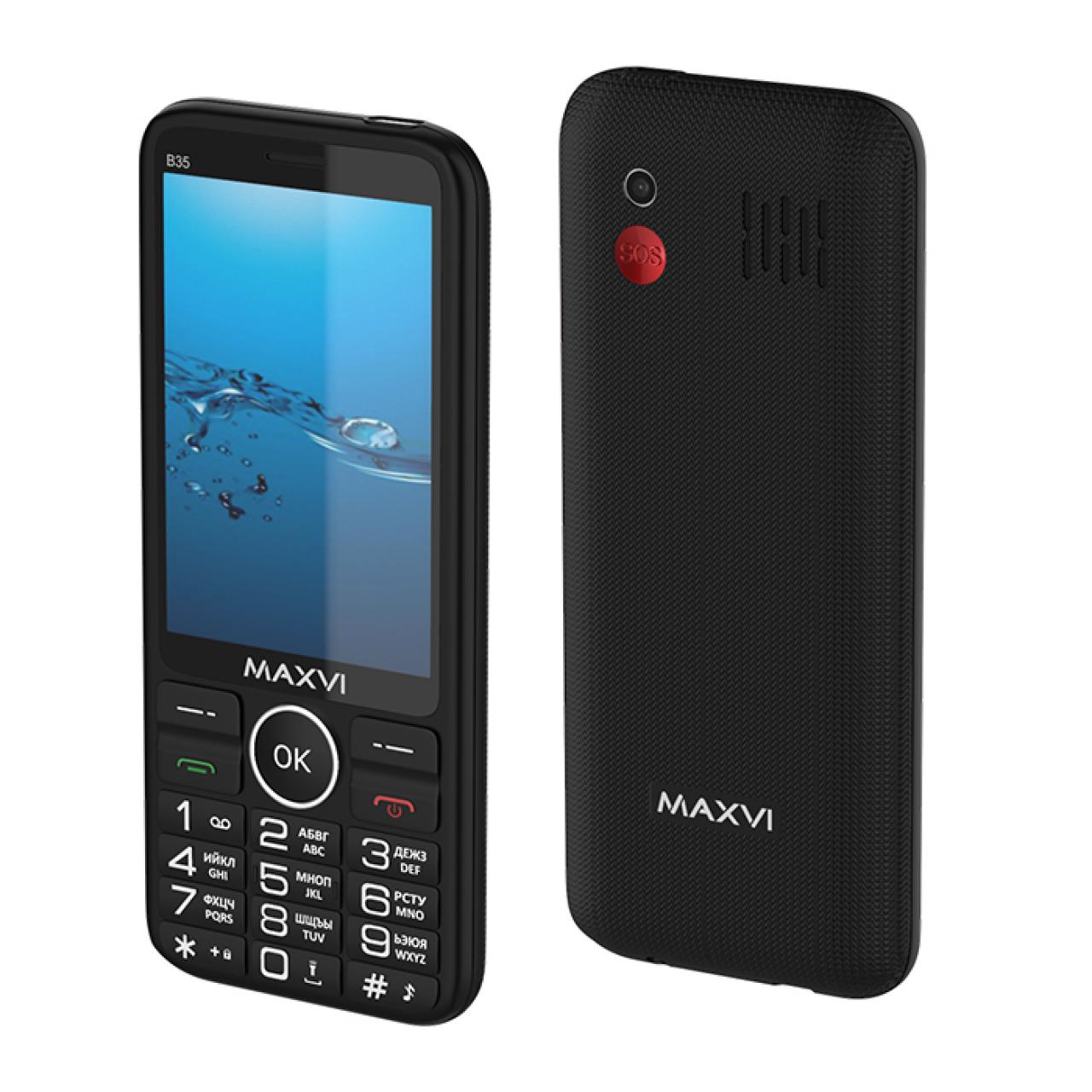 Мобильный телефон MAXVI B35 BLACK черный