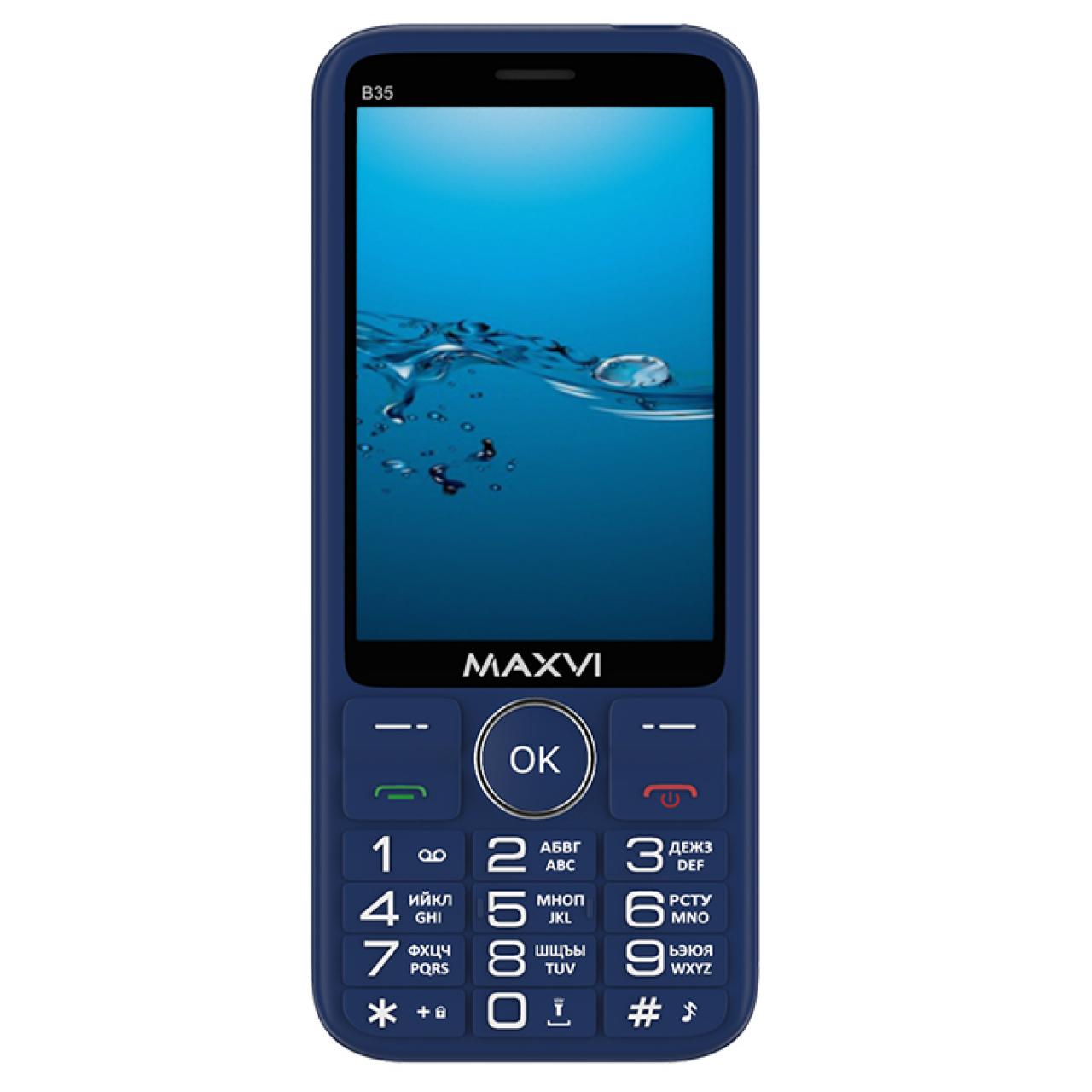 Мобильный телефон MAXVI B35 BLUE синий