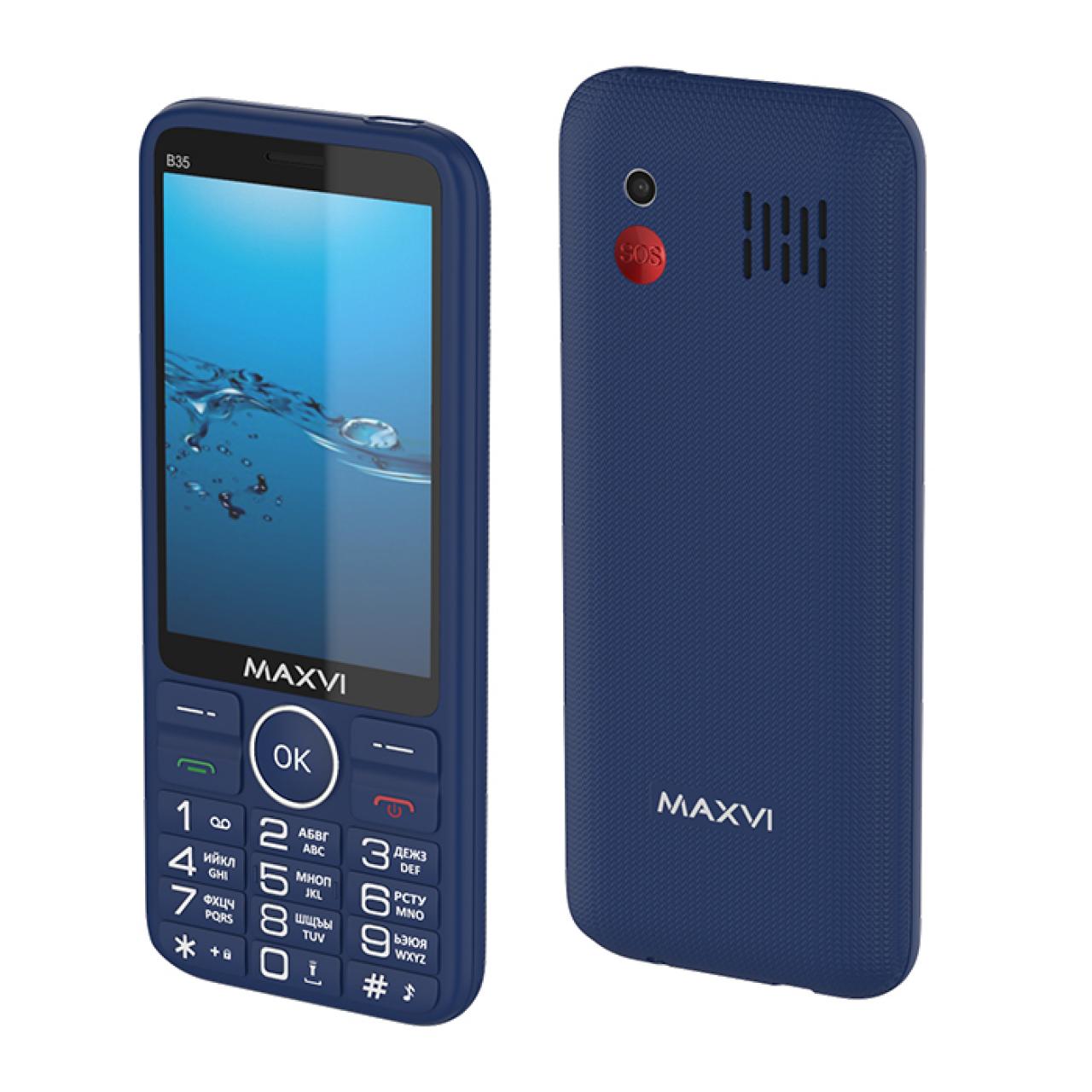 Мобильный телефон MAXVI B35 BLUE синий
