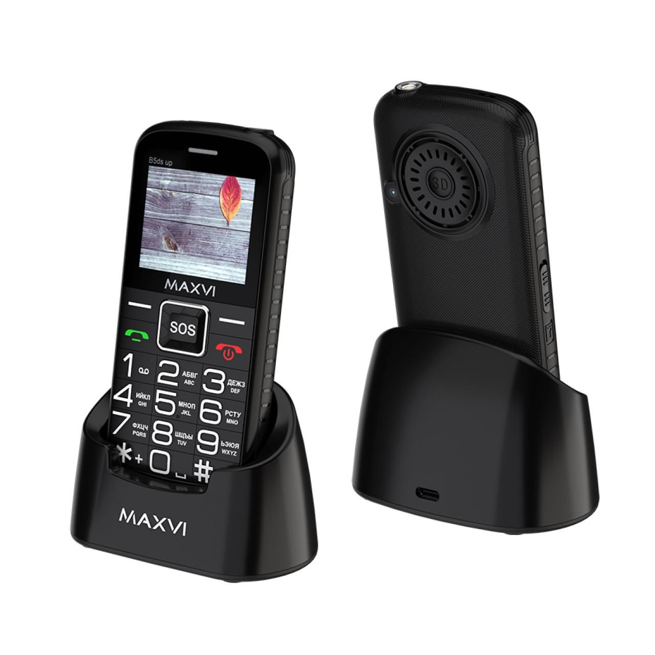 Мобильный телефон Maxvi B5ds up black
