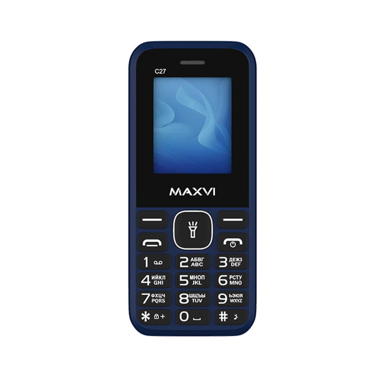 Сотовый телефон Maxvi C27 blue