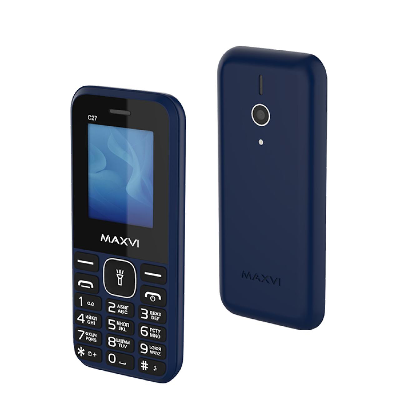 Сотовый телефон Maxvi C27 blue