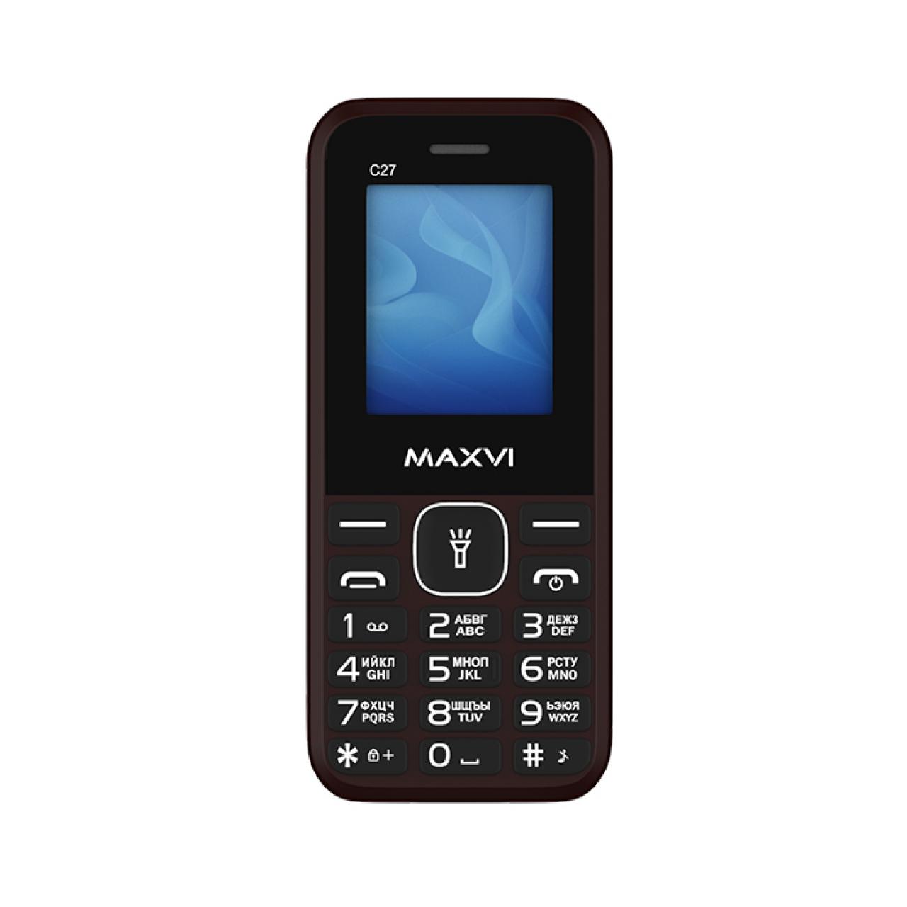 Сотовый телефон Maxvi C27 brown