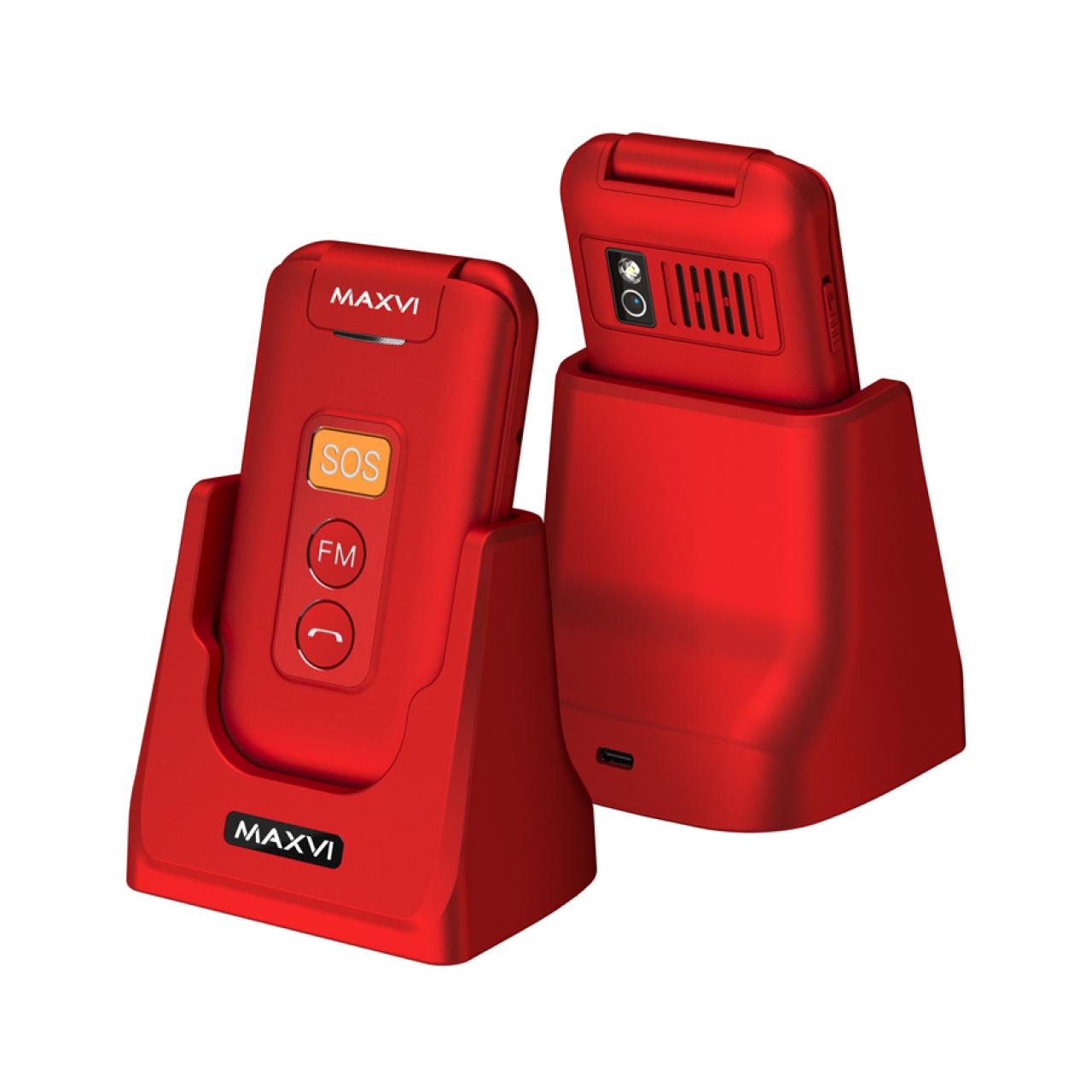 Сотовый телефон Maxvi E5 up red