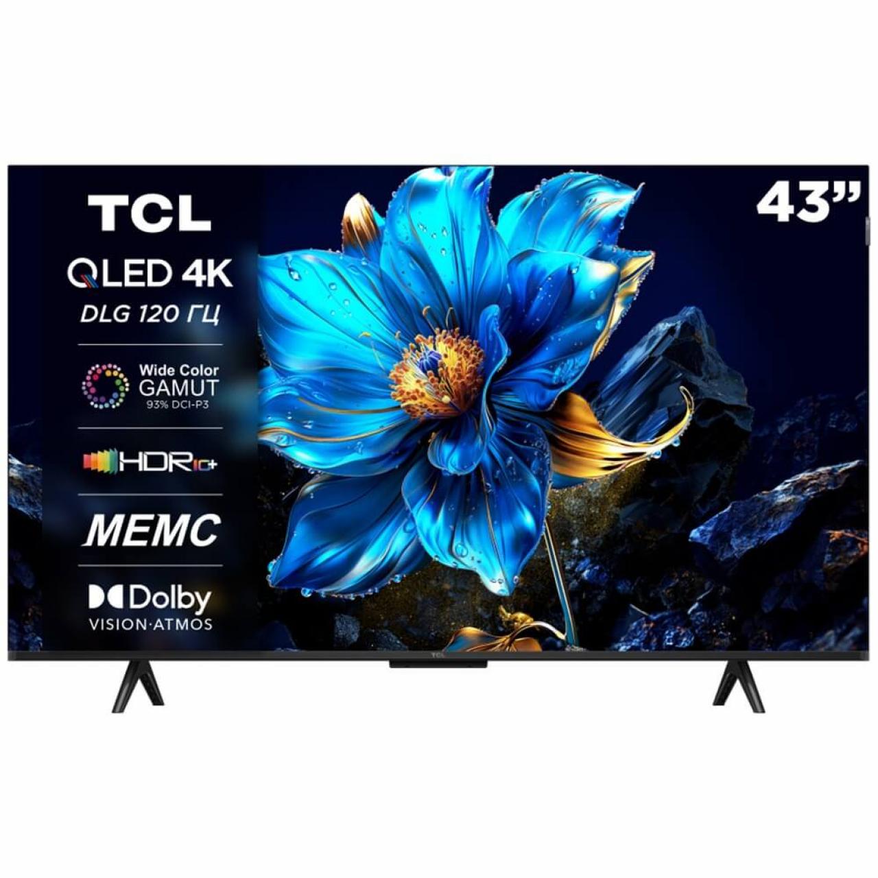 LED-телевизор TCL 43P7K 43" черный