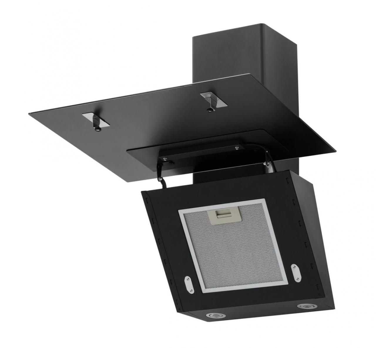 Вытяжка кухонная 60 см наклонная KRONA BELINDA 600 black SGC (KRHD239)