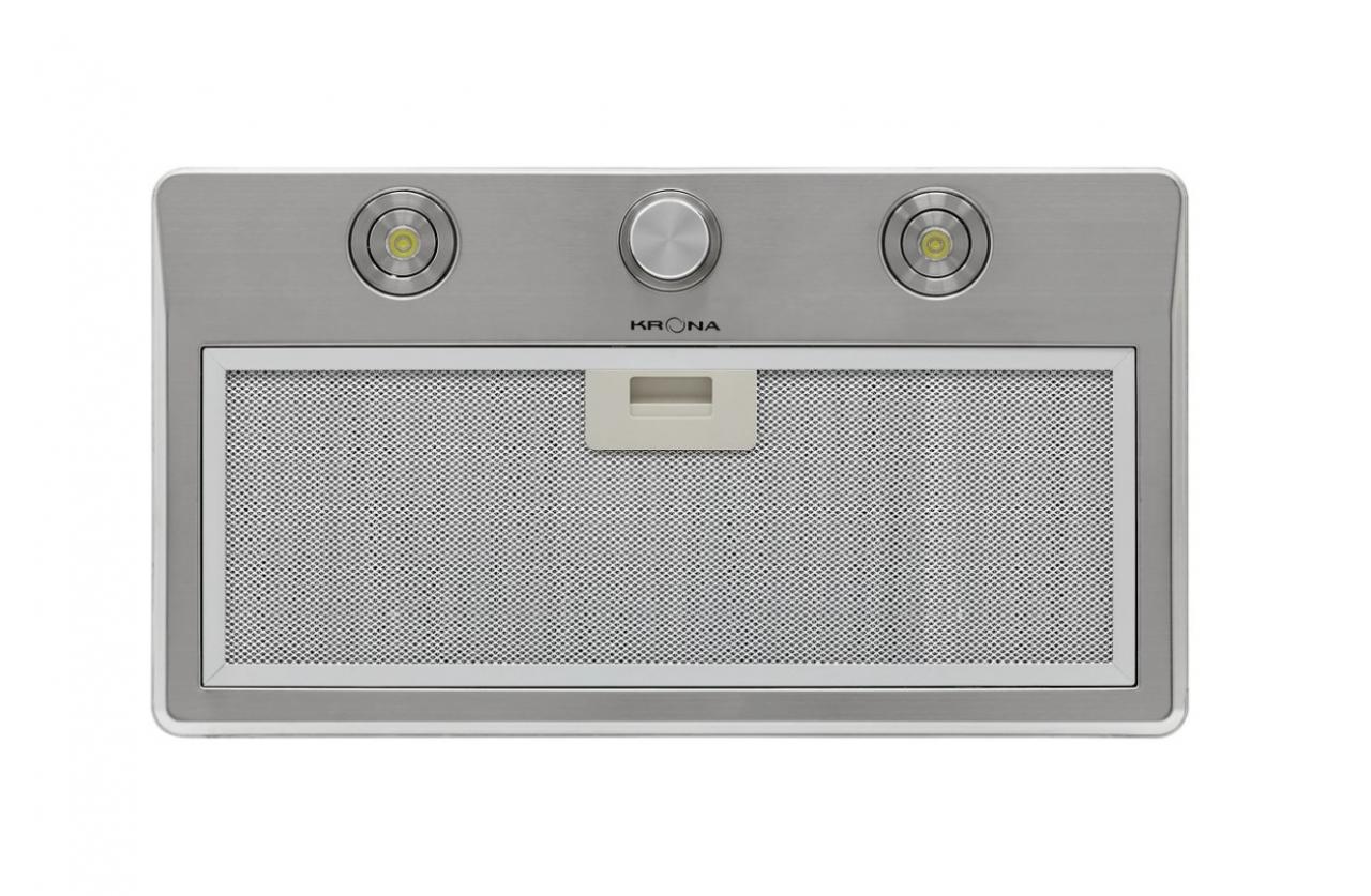 Вытяжка кухонная 60 см полновстраиваемая KRONA SVEN 600 inox one knob (KRHD243)