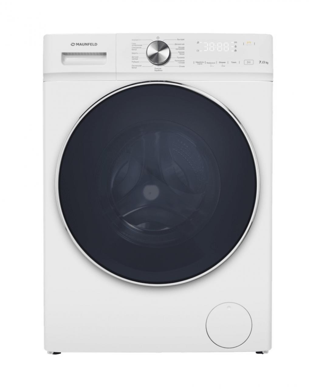 Стиральная машина c инвертором и паром MAUNFELD MFWM127IWH053