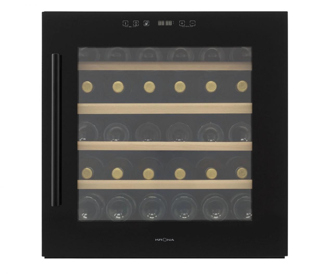 Встраиваемый винный шкаф Krona BADEN 60/30 BL