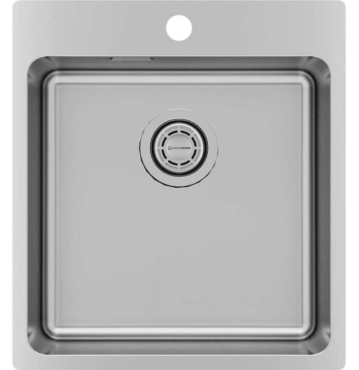 Мойка кухонная KUCHENSTERN HERD 45 (556SS50) нержавеющая сталь