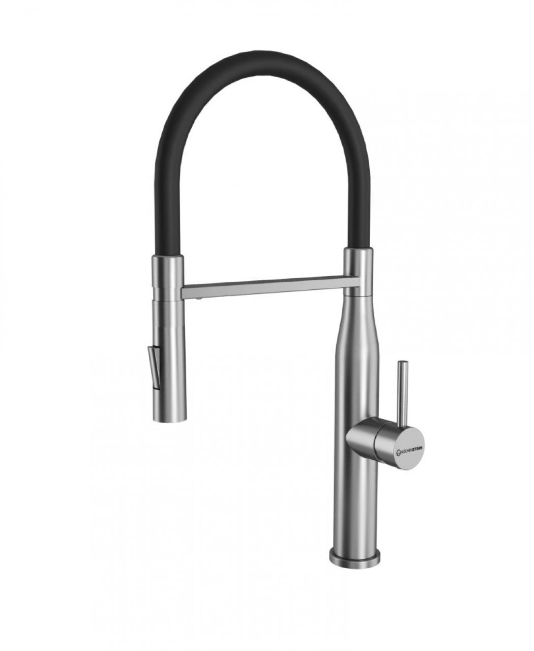 Смеситель кухонный KUCHENSTERN KERN-E (406SS40) нержавеющая сталь