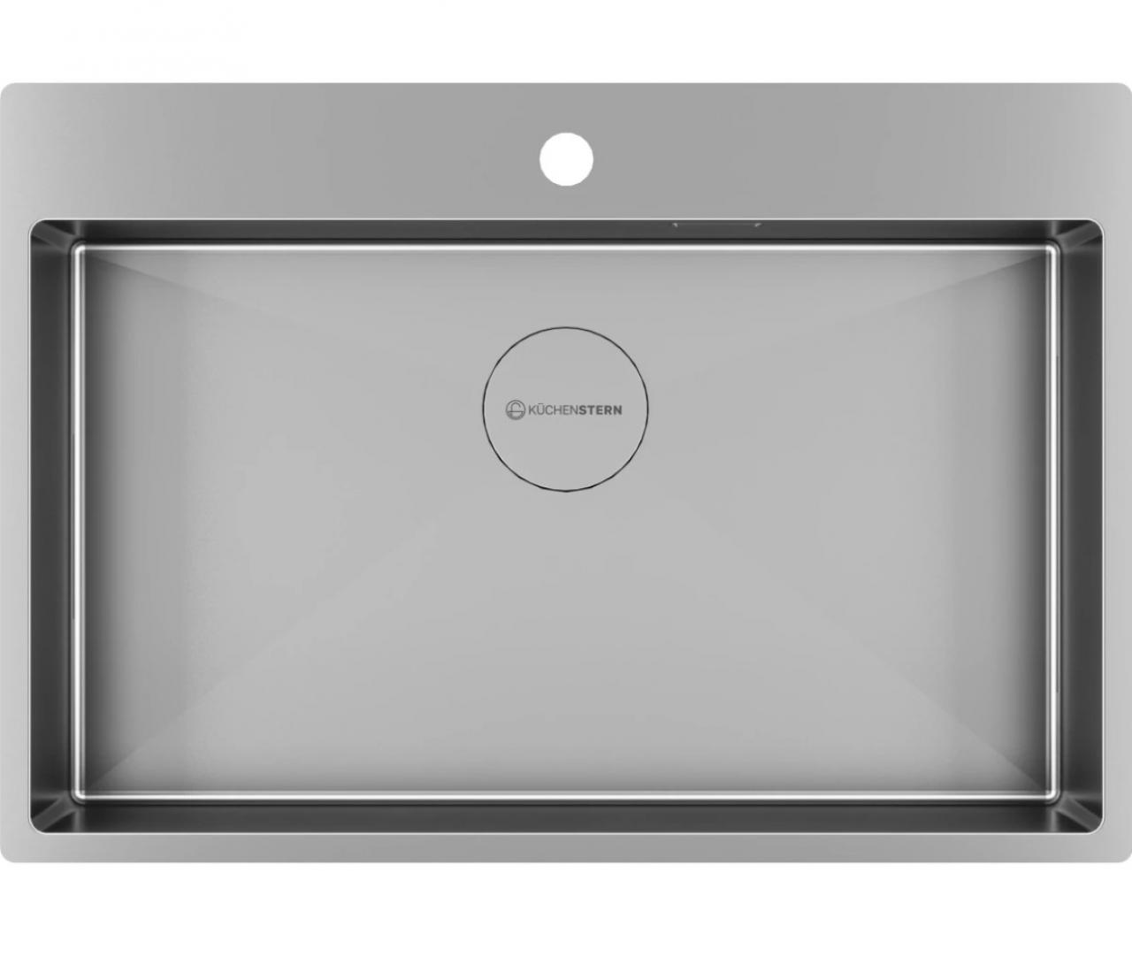Мойка кухонная KUCHENSTERN WERK 80 (508SS50) нержавеющая сталь