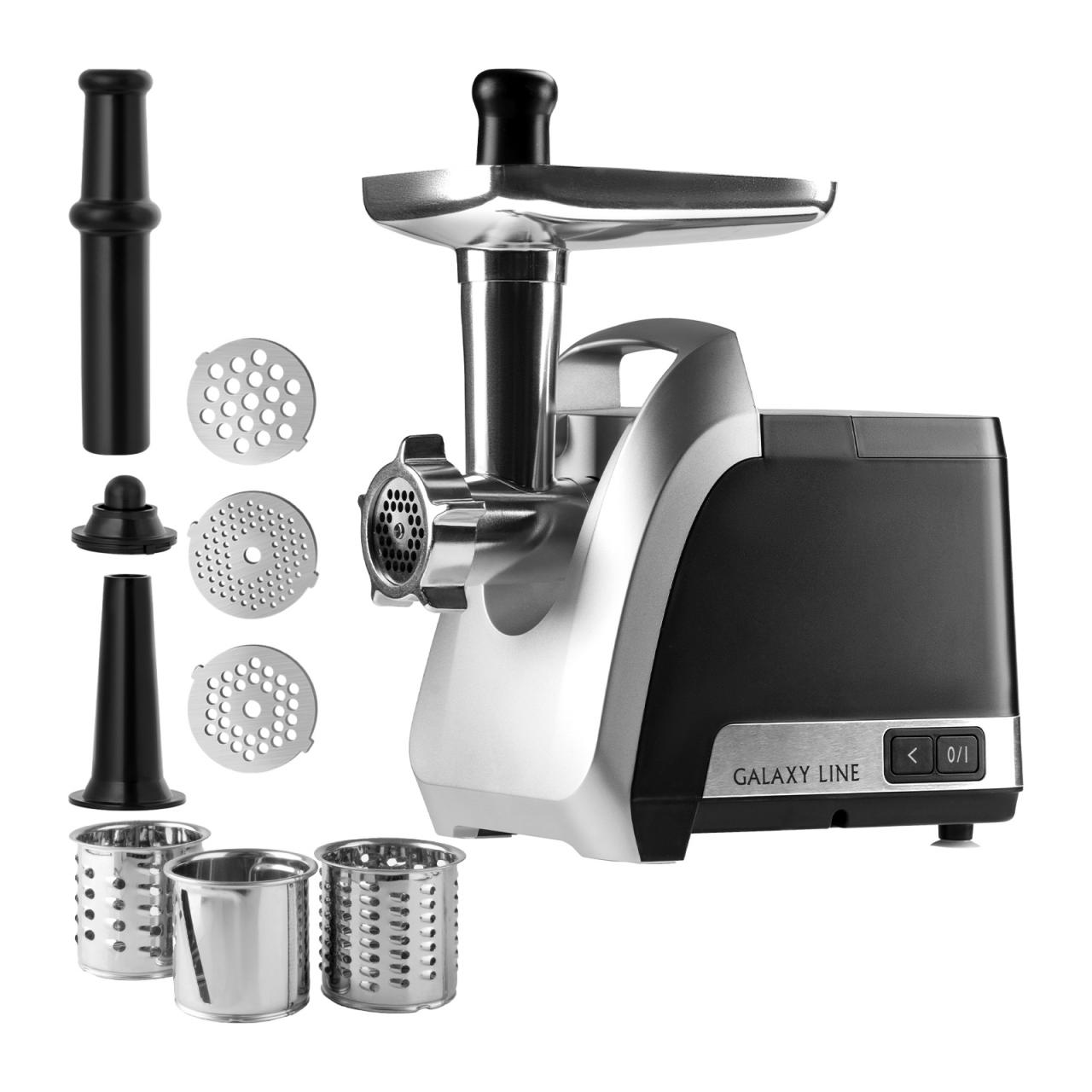 Мясорубка электрическая Galaxy LINE GL2423 реверсивная черный