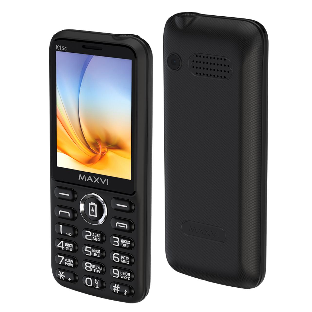 Телефон Maxvi K15c black