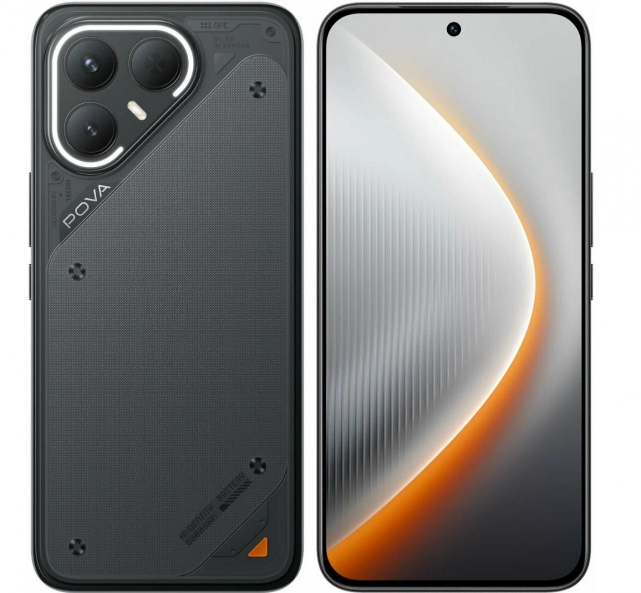 Смартфон Tecno POVA 7 Pro 5G 256Gb 12Gb черный