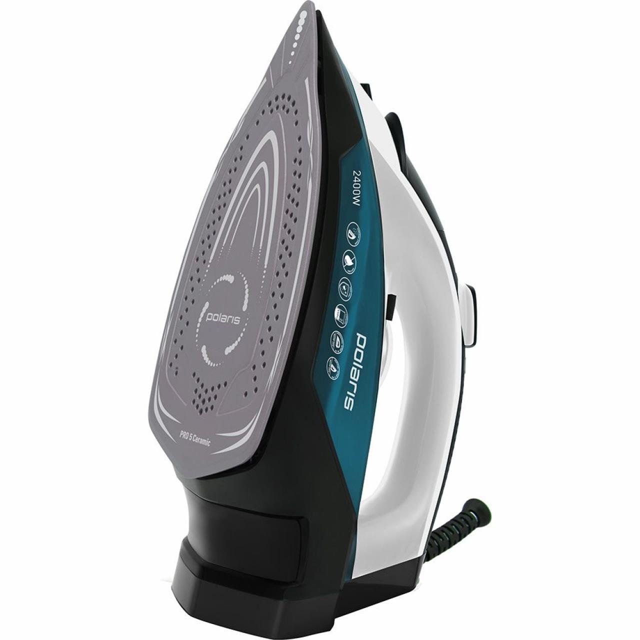 Утюг Polaris PIR 2420AK белый/бирюзовый