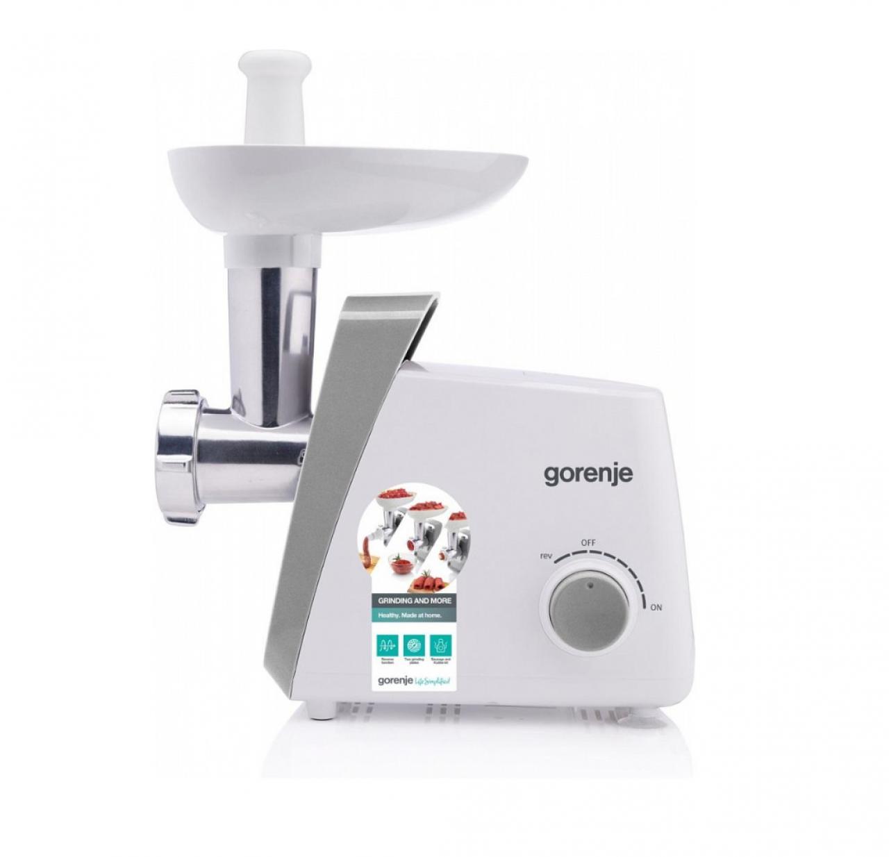 Мясорубка электрическая Gorenje MG1601W белый