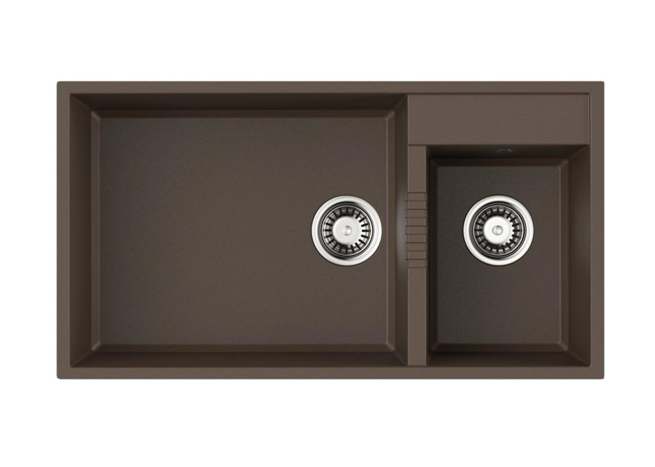 Врезная кухонная мойка OMOIKIRI TEDORI 85-2-U-ES (4997240) эспрессо
