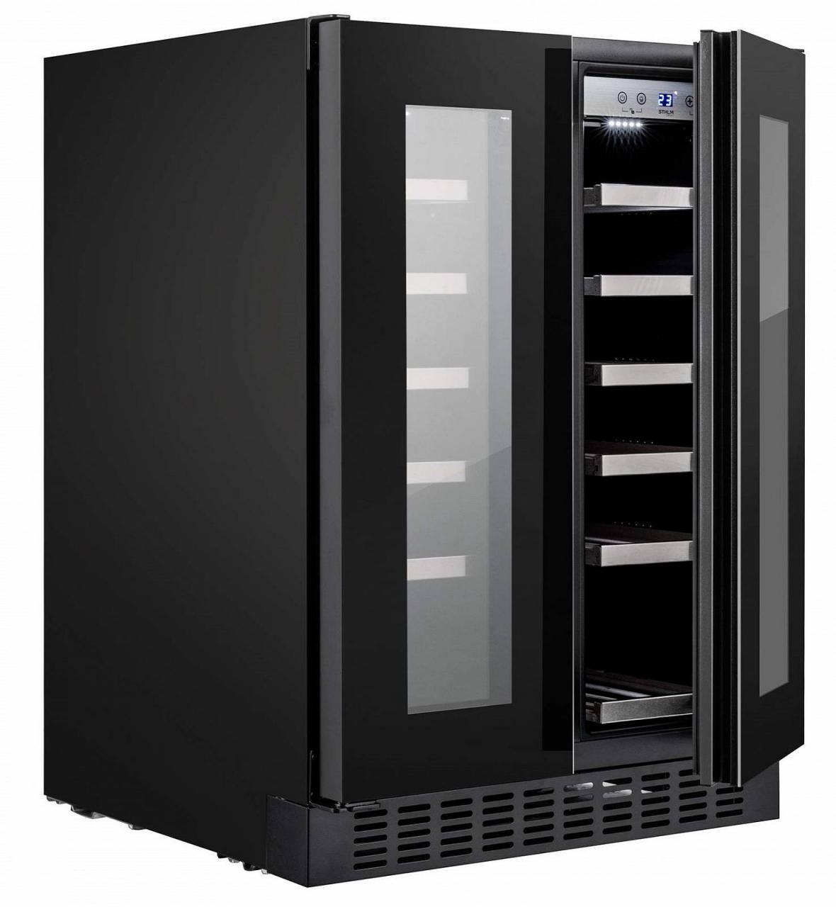 Винный шкаф встраиваемый Temptech ST2DX60DRB