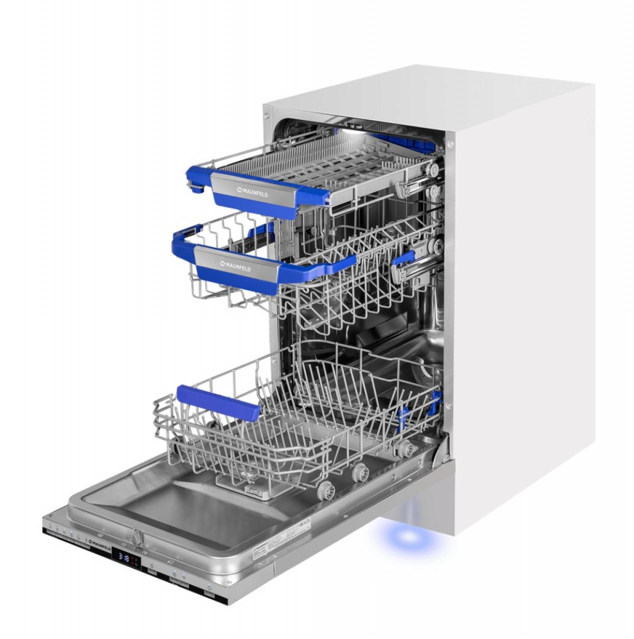 Посудомоечная машина встраиваемая MAUNFELD MLP45230 Light Beam Inverter Wi-Fi