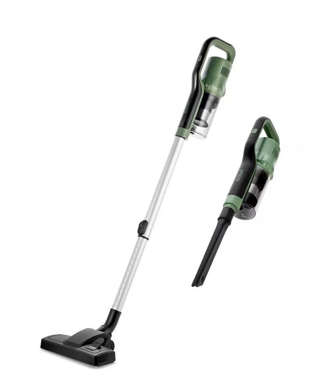 Пылесос вертикальный Kitfort КТ-5237 зеленый/черный