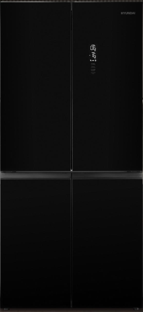 Холодильник Hyundai CM45083F черное стекло