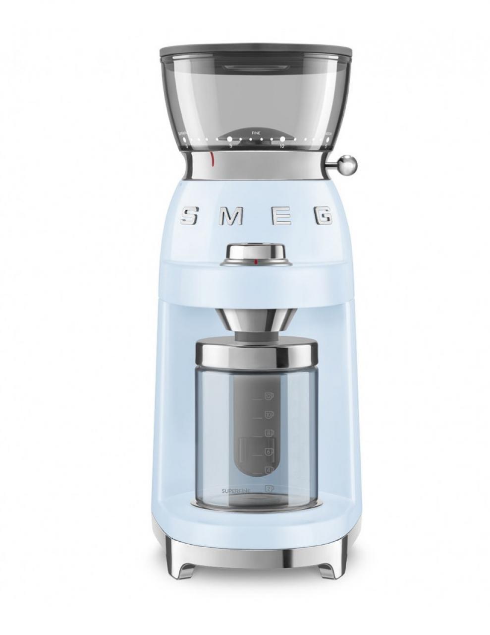 Кофемолка Smeg CGF03PBEU пастельный голубой
